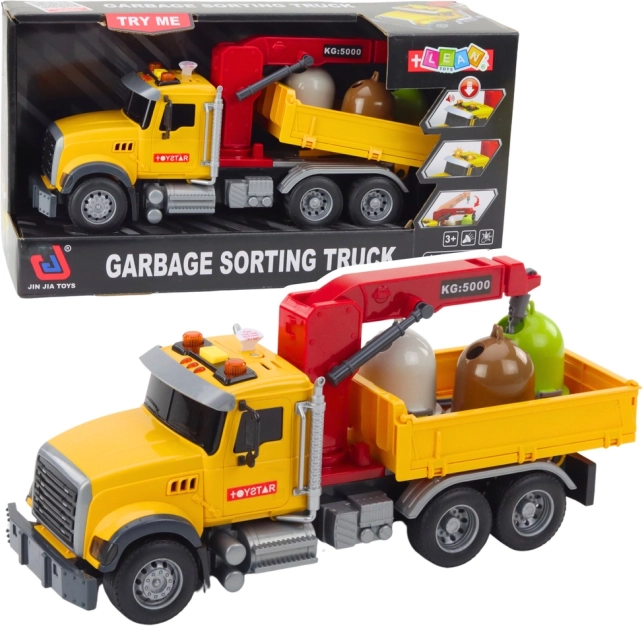 Camion-benne de tri pour enfants avec lumières et sons
