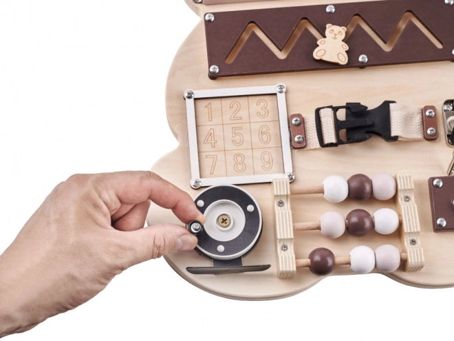 Planche sensorielle Montessori - ourson