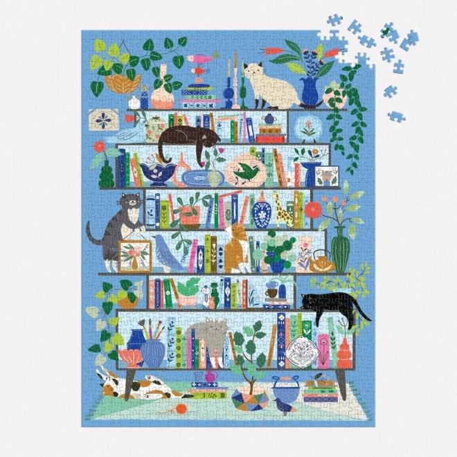 Puzzle Bibliothèque de Chats Galison 1000 pièces