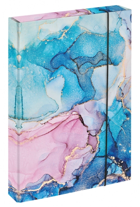 Pochettes pour cahiers scolaires A4 Jumbo Marbre Rose