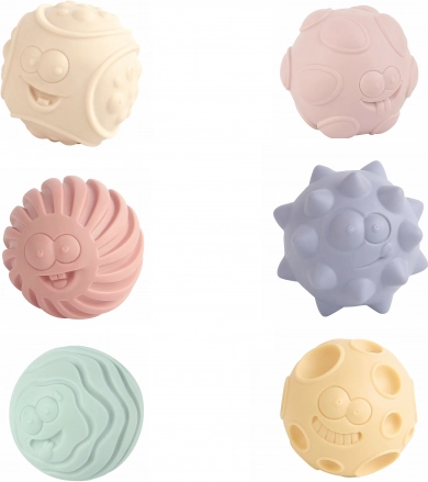Set de balles texturées 3 pcs 6 cm