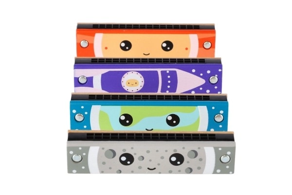 Harmonica en bois pour enfants 13 cm