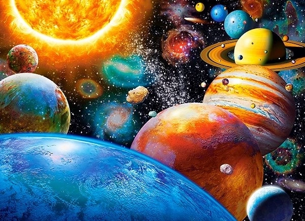 Puzzle planètes et leurs lunes 300 pièces
