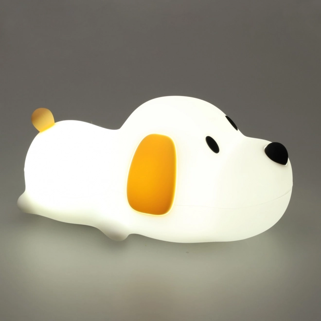 Lampe de nuit tactile en silicone pour enfants LED USB en forme de chiot