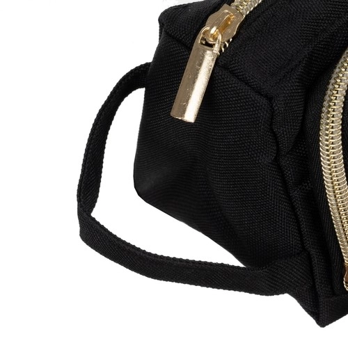 Trousse noire Maaleo à deux compartiments dépliante