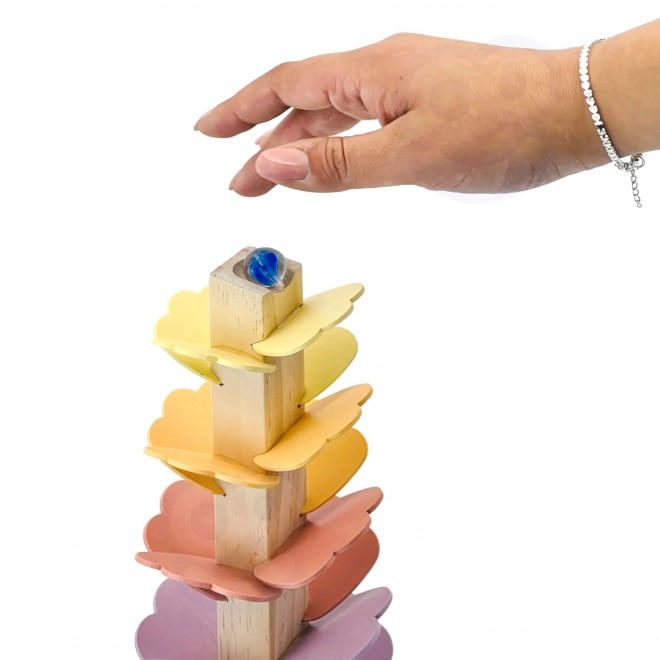 Tour spirale en bois Tooky Toy pour enfants