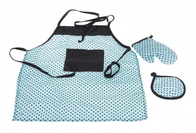 Ensemble de casseroles en métal pour enfants 3+ avec accessoires de cuisine et tablier