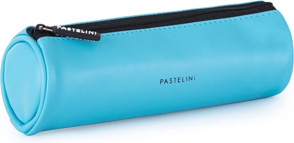 Trousse ronde en PU PASTELINI bleu