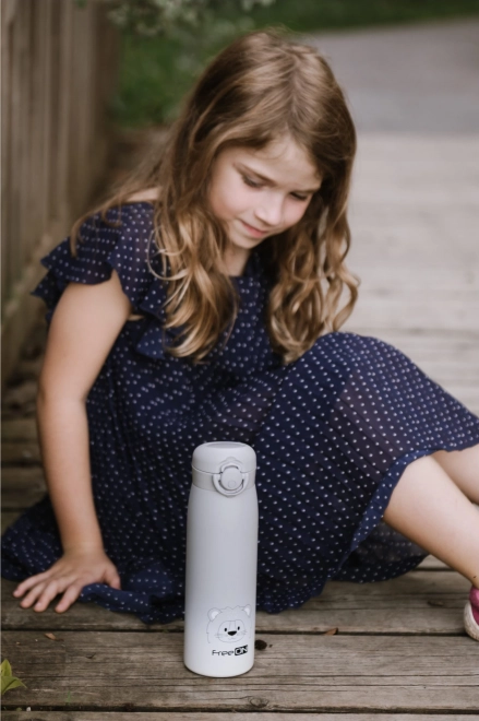 FreeON bouteille isotherme en acier inoxydable 480 ml - Gris