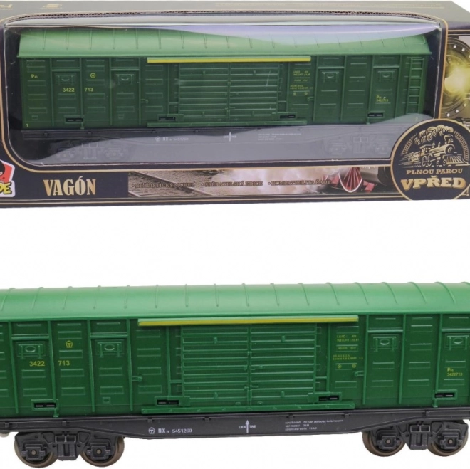 Wagon couvert vert 25 cm