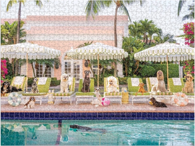 Puzzle À la piscine de Palm Beach 1000 pièces