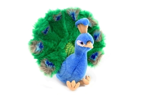 Paon en peluche