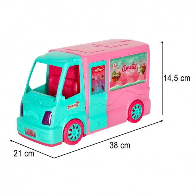Camping-car pour poupées avec food truck
