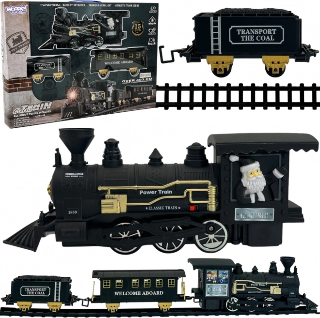 Woopie train à vapeur XXL ensemble de rails 403 cm