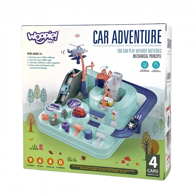 Woopie Circuit de Voiture Interactif Aventures Aut