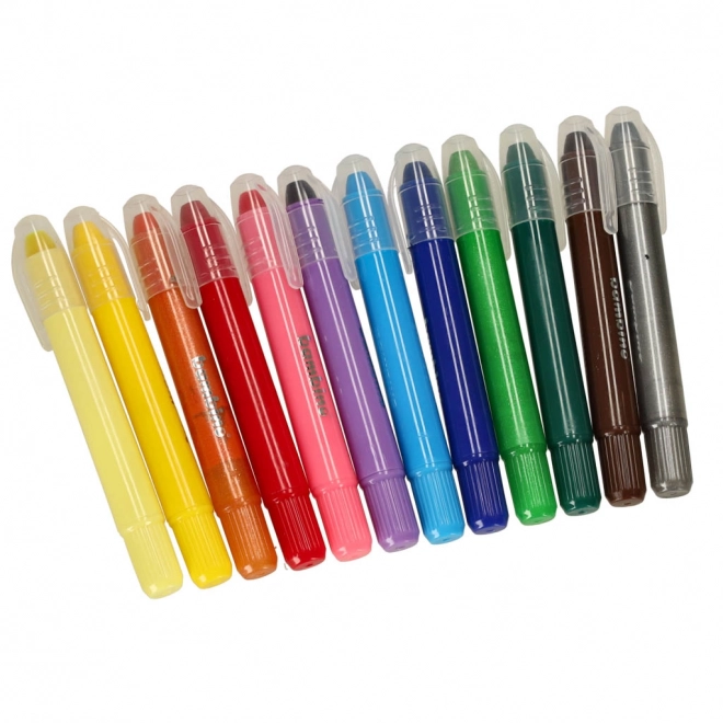 Crayons de cire retrayables Bambino - 12 pièces
