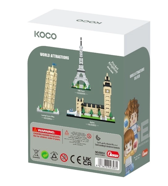 Ensemble de construction KOCO Big Ben 523 pièces
