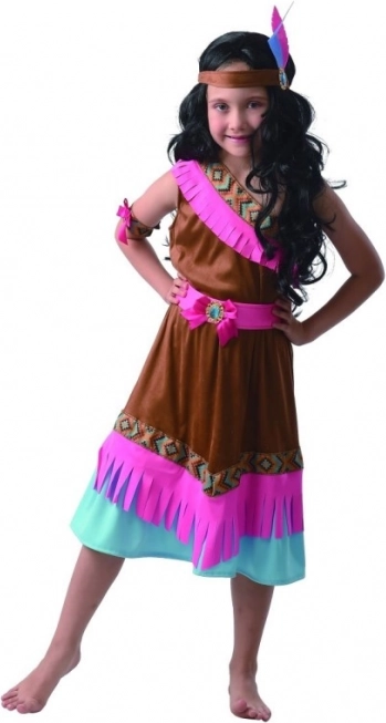 Costume de carnaval Indienne pour filles 130 - 140 cm