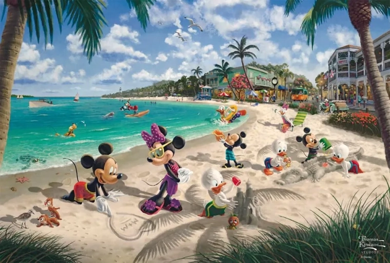 Puzzle Mickey et Minnie : En Floride 200 pièces