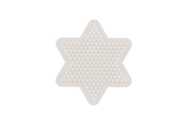 Plaque pour perles à repasser Hama MIDI - étoile, cœur en plastique 2 pièces dans un sachet 9x9cm