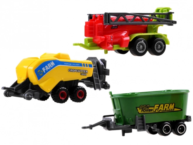 Ensemble de tracteurs moissonneuses-batteuses agricoles ZA4366