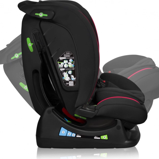 Siège Auto Enfant Lionelo Aart i-Size Noir Rouge 40-150 cm
