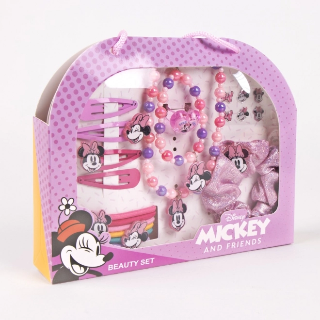 Ensemble de bijoux et accessoires pour cheveux dans un sac à main Minnie