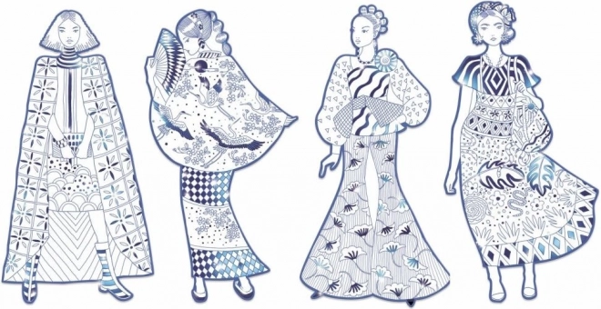 DJECO Coloriages de mode Laura et amis