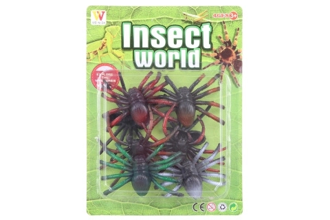 Collection d'araignées sur carte