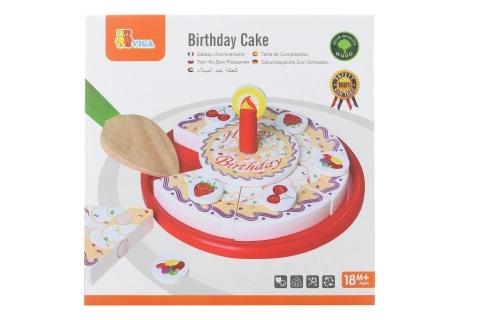 Découpe en bois - gâteau d'anniversaire