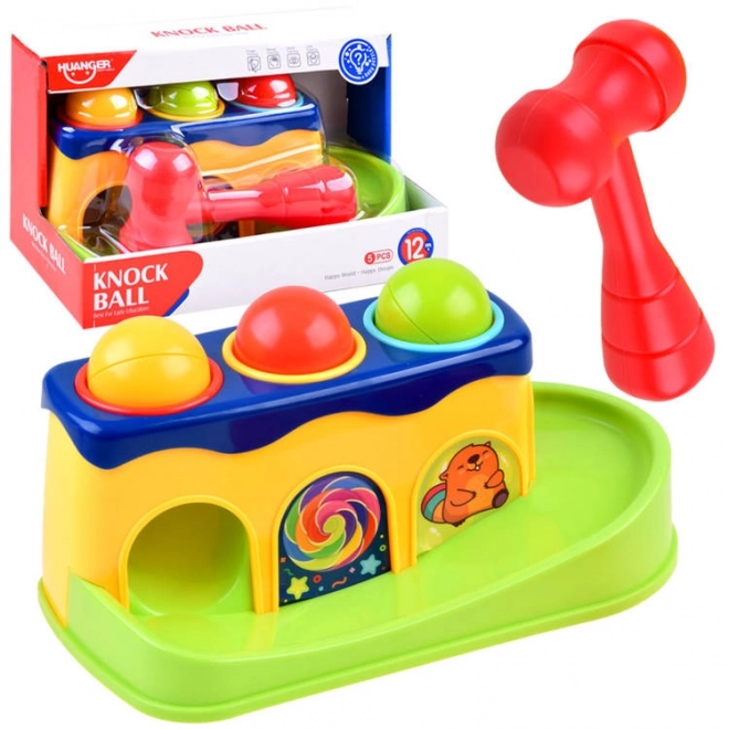 Marteau coloré avec boules pour enfants