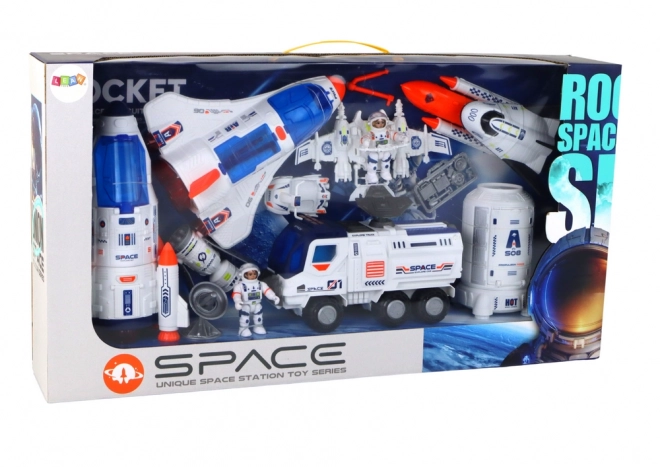 Mission spatiale Ensemble de fusées spatiales Vaisseaux spatiaux Véhicules spatiaux 12 pièces