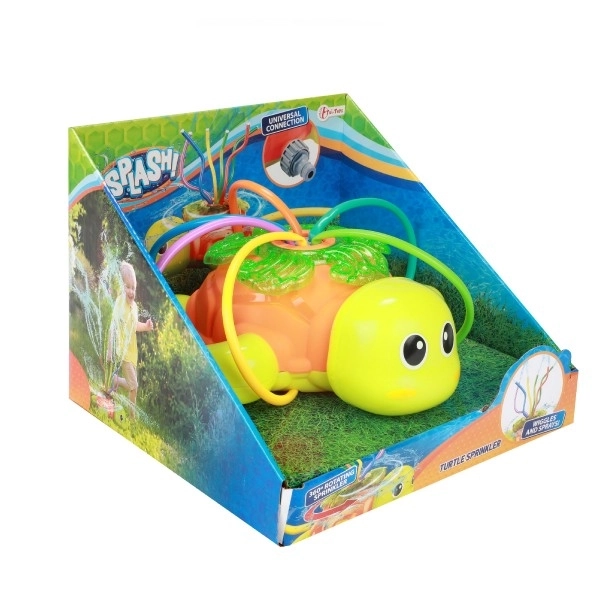 Tortue pulvérisateur d'eau en plastique pour jardin 20x10cm dans une boîte 25x19x24cm