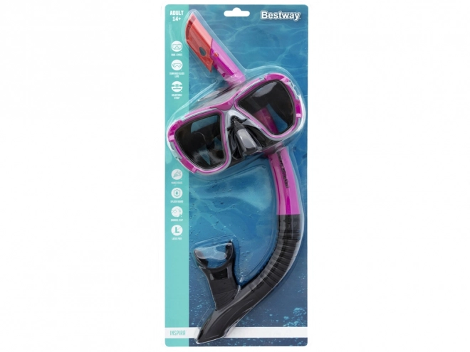 Bestway Ensemble de snorkeling pour enfants et adultes – Rouge
