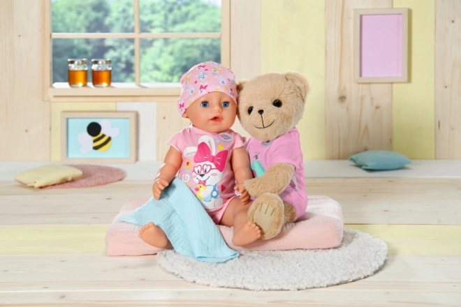 Ourson BABY born, vêtements roses