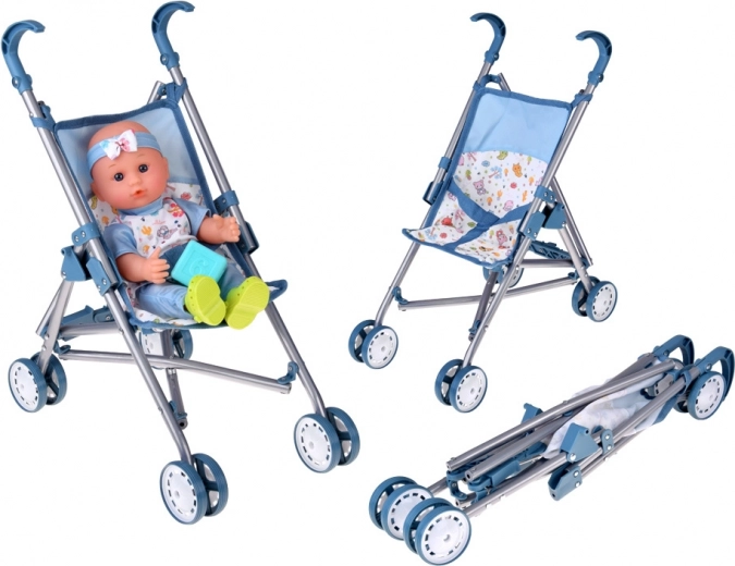 Poussette pliable pour poupée pour chaque sortie