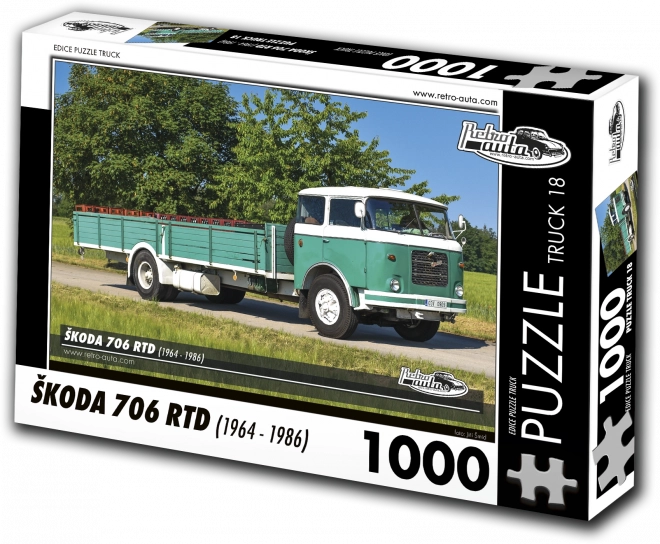 Puzzle RETRO-AUTA camion ŠKODA 706 RTD (1964–1986) – 1000 pièces