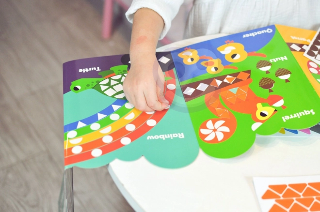 Autocollants géométriques animaux Woopie pour un apprentissage créatif