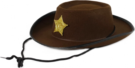 Chapeau de cow-boy pour enfants avec étoile de shérif