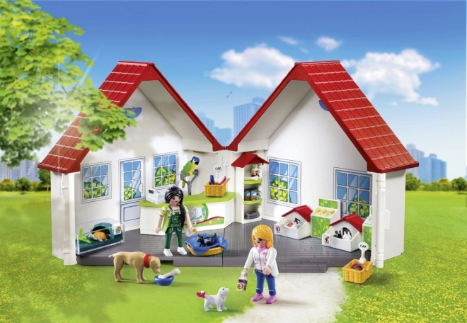Ensemble de figurines City Life animalerie portable