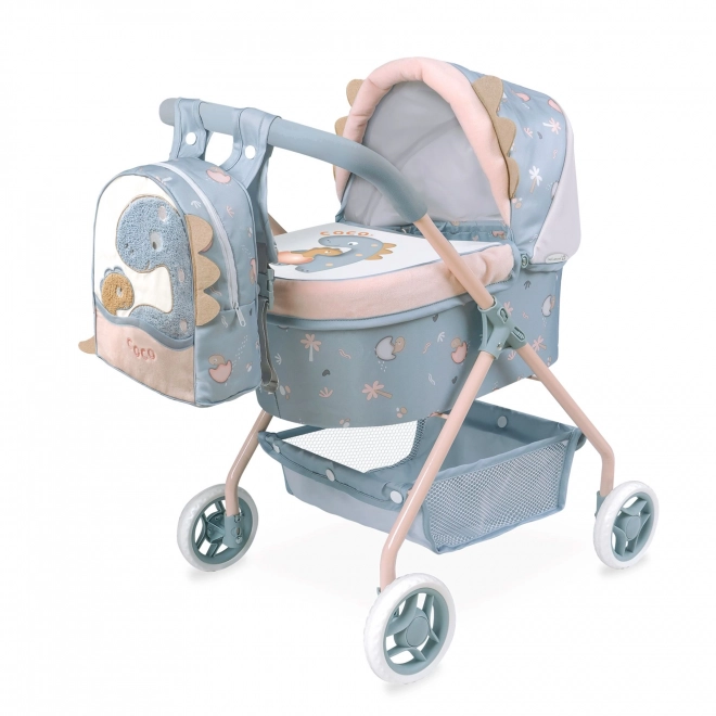 DeCuevas 86080 Mon premier landau pour poupées avec sac à dos COCO 2024 - 56 cm