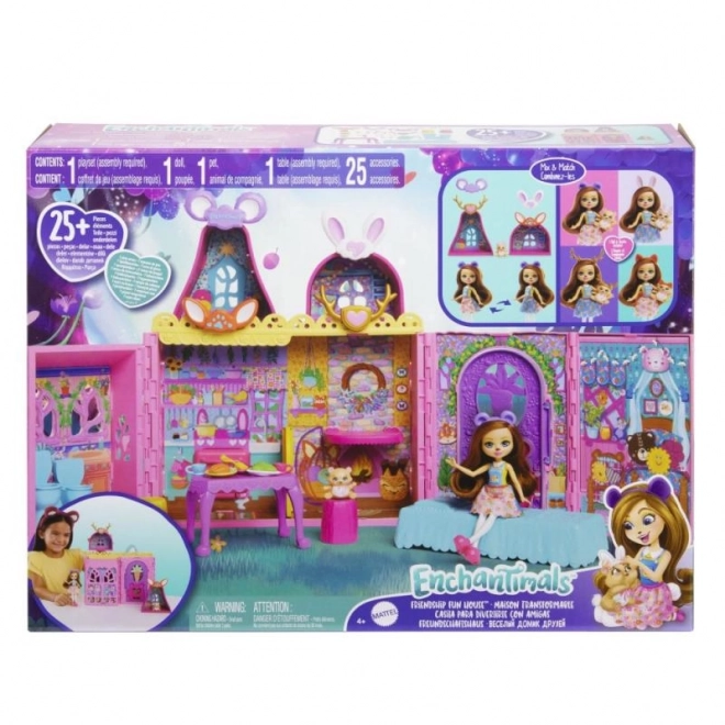 Maison de poupée Enchantimals Amicale avec meubles et accessoires