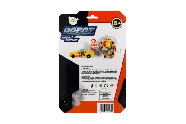 Transformer robot voiturette jaune
