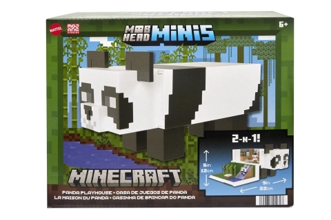 Ensemble de figurines Maison de jeu Minecraft avec panda + 2 figurines