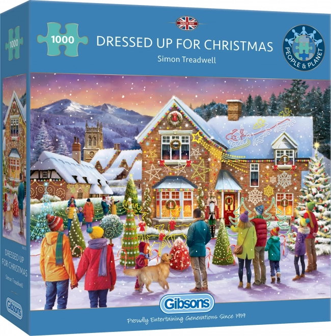 Puzzle Gibsons décoration de Noël 1000 pièces