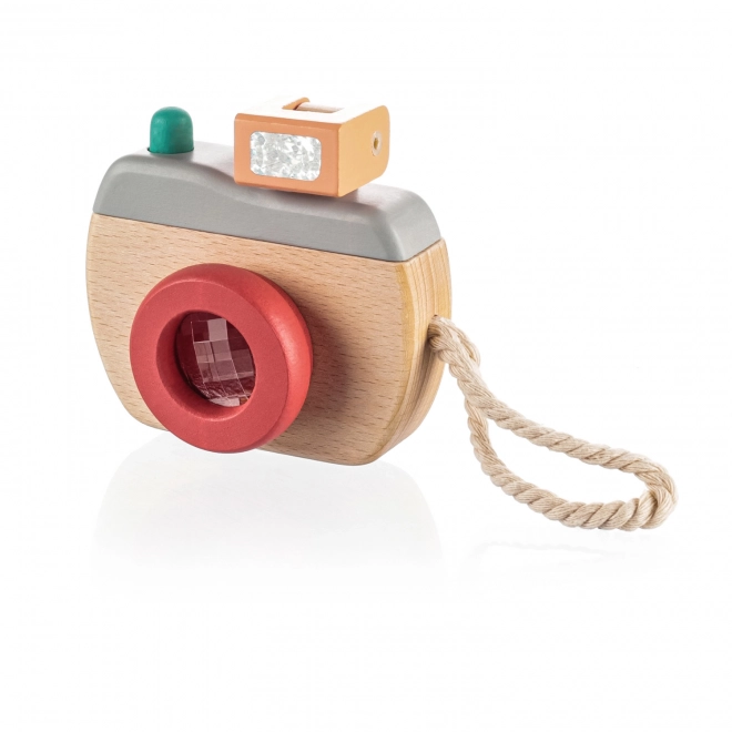 Appareil photo en bois, Gris