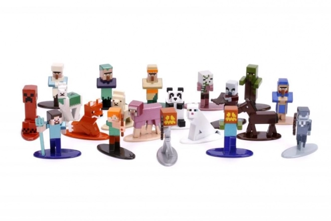 Figurines métalliques de collection Minecraft 20 pcs