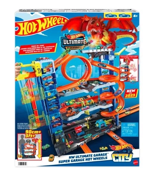 Mega garage avec attaque de dragon Hot Wheels City