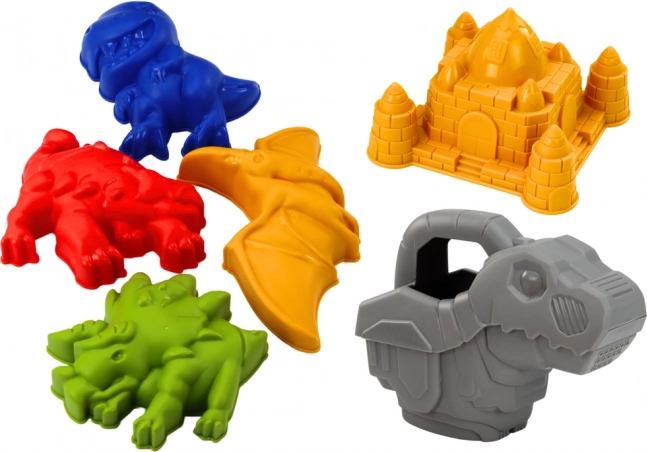 Moules dinosaures et châteaux