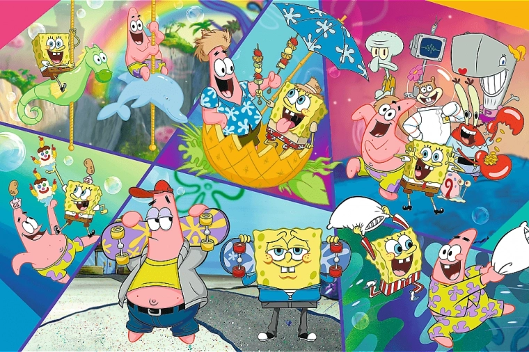 Puzzle Bob l’éponge à Bikini Bottom 300 pièces